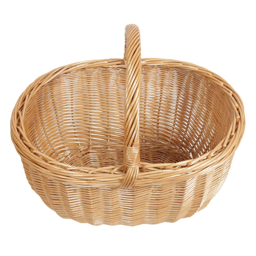 Einkaufskorb Handkorb Weide Korb ungefüttert (47x38x26/42)