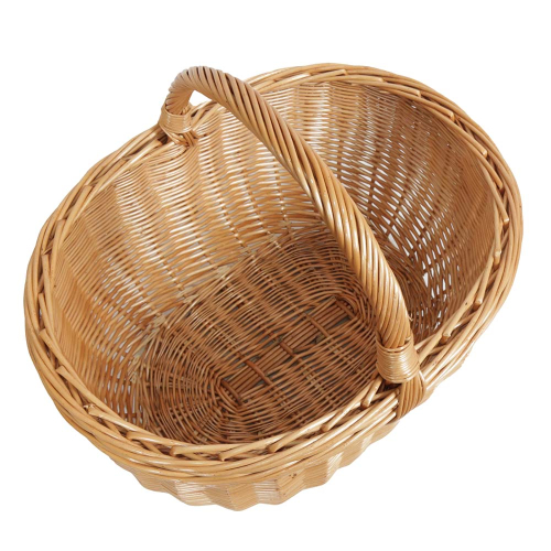 Einkaufskorb Handkorb Weide Korb ungefüttert (47x38x26/42)