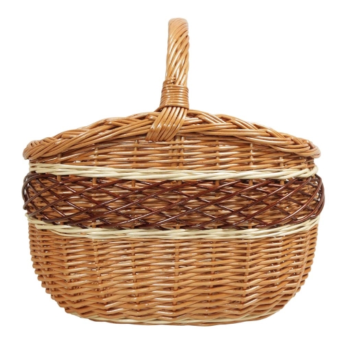 Einkaufskorb Handkorb Weide Korb ungefüttert (41x33x23/40)