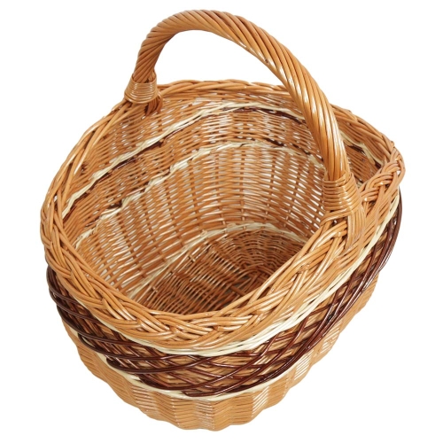 Einkaufskorb Handkorb Weide Korb ungefüttert (41x33x23/40)