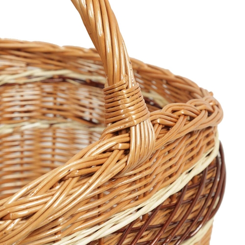 Einkaufskorb Handkorb Weide Korb ungefüttert (41x33x23/40)