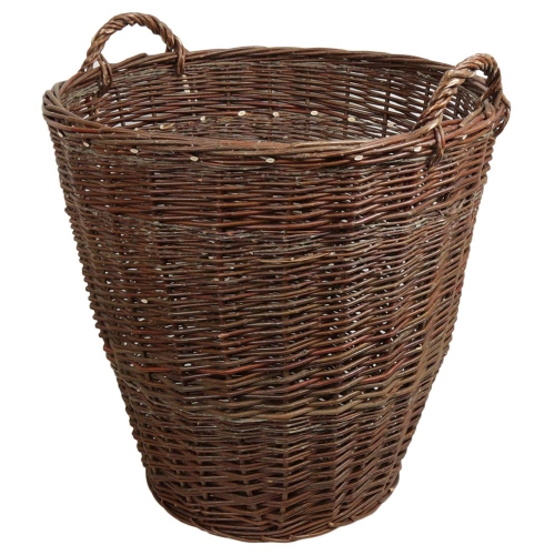 Heukorb, sehr groß, Tragekorb, Gartenkorb, Korb aus ungeschälterer Weide (D:60 H:60)
