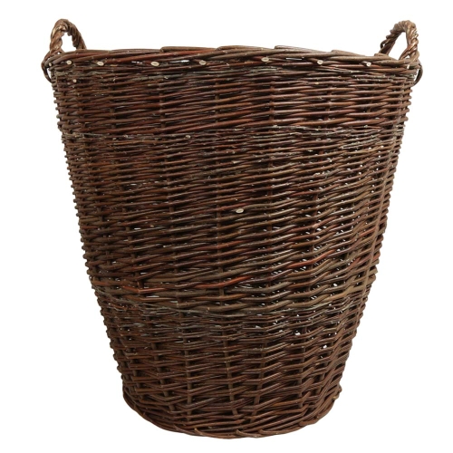 Heukorb, sehr groß, Tragekorb, Gartenkorb, Korb aus ungeschälterer Weide (D:60 H:60)