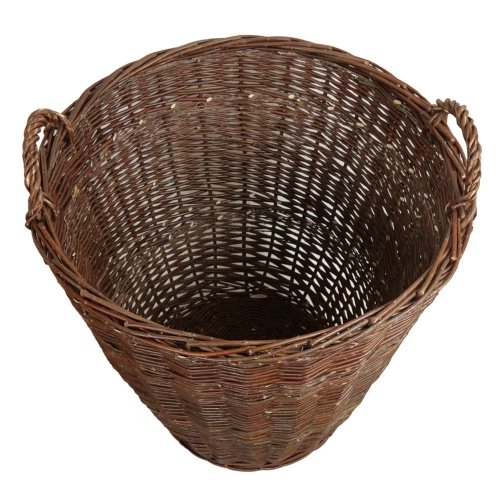 Heukorb, sehr groß, Tragekorb, Gartenkorb, Korb aus ungeschälterer Weide (D:60 H:60)