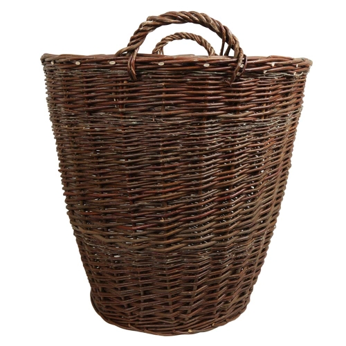 Heukorb, sehr groß, Tragekorb, Gartenkorb, Korb aus ungeschälterer Weide (D:60 H:60)