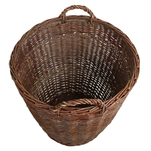 Heukorb, sehr groß, Tragekorb, Gartenkorb, Korb aus ungeschälterer Weide (D:60 H:60)