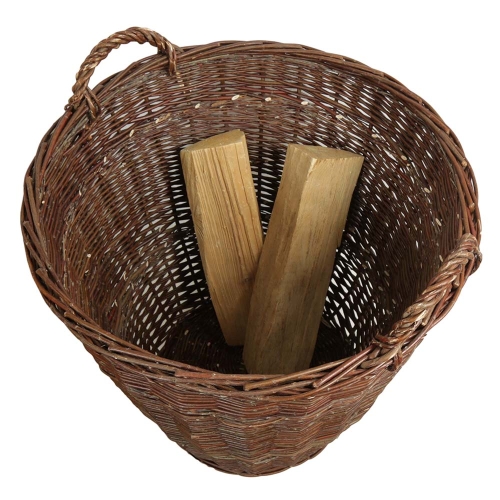 Heukorb, sehr groß, Tragekorb, Gartenkorb, Korb aus ungeschälterer Weide (D:60 H:60)