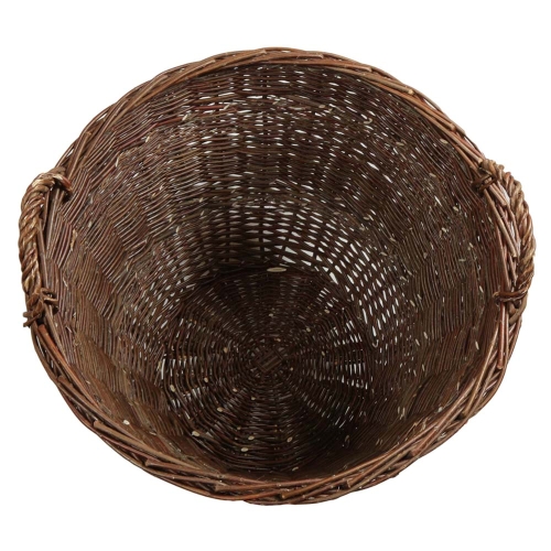 Heukorb, sehr groß, Tragekorb, Gartenkorb, Korb aus ungeschälterer Weide (D:60 H:60)