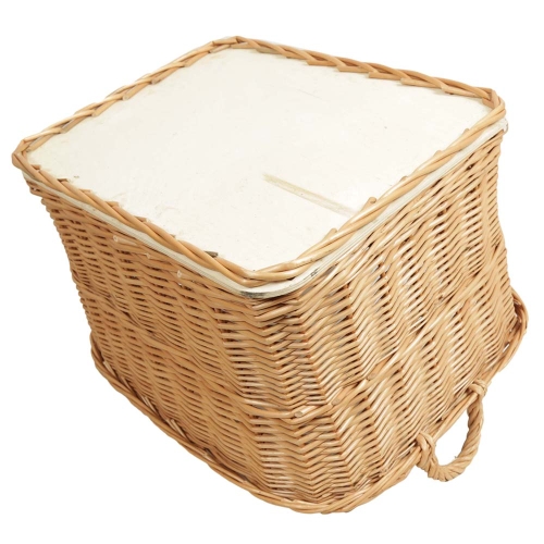 Holzkorb Kaminholzkorb Tragekorb Korb für Holz aus Weide (52x42x27/35)