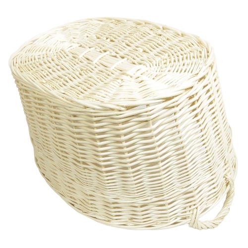 Wäschekorb aus Weide, Korb für Wäsche klassisch geflochten (62x43x27/32)