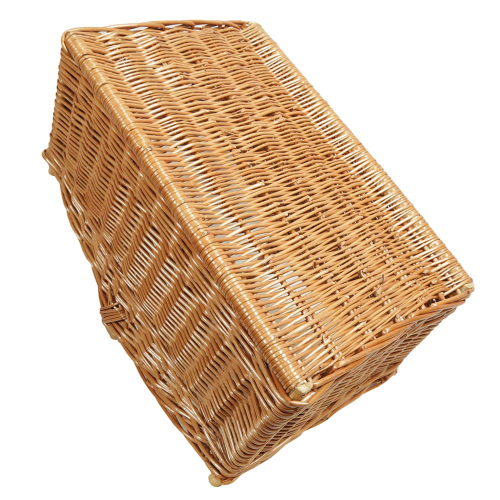 Holzkorb Korb Tragekorb aus gesottener Weide -ungefüttert- (60x36x22/43)