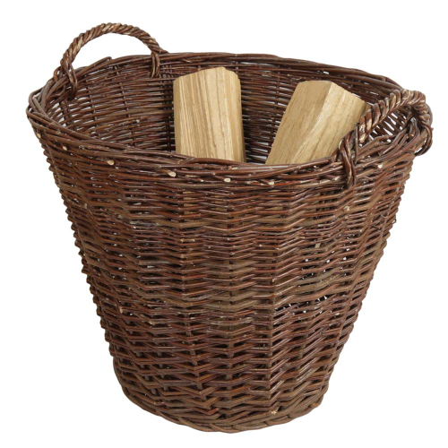 Erntekorb, Holzkorb, Tragekorb, Gartenkorb, Weide Korb (D:60cm)