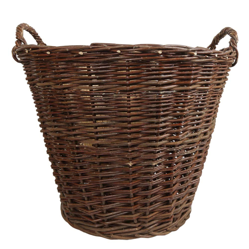 Erntekorb, Holzkorb, Tragekorb, Gartenkorb, Weide Korb (D:60cm)