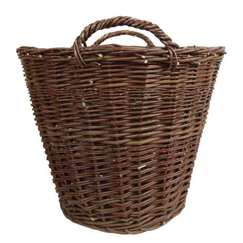 Erntekorb, Holzkorb, Tragekorb, Gartenkorb, Weide Korb (D:60cm)