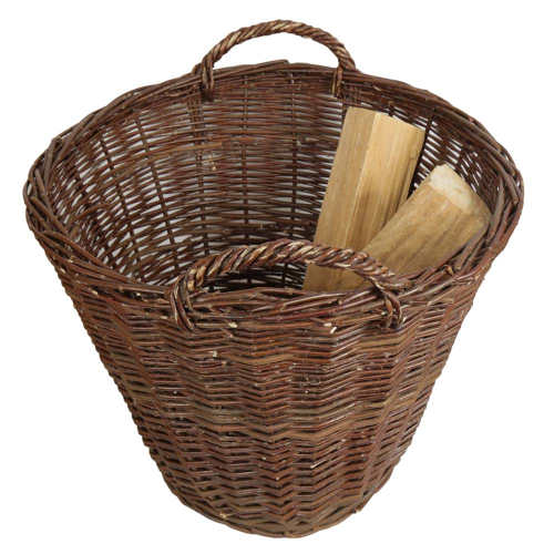 Erntekorb, Holzkorb, Tragekorb, Gartenkorb, Weide Korb (D:60cm)