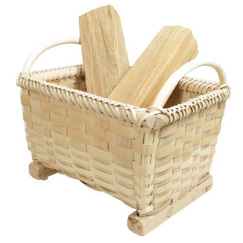 Holzkorb Kaminholzkorb Korb Tragekorb aus Holzspan (50x33x30/40)