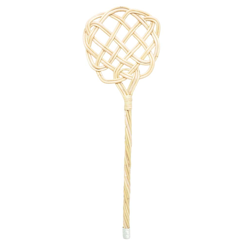 Teppichklopfer aus Rattan 2-fädig (L:75cm)