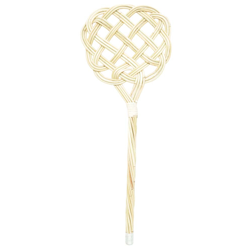 Teppichklopfer aus Rattan 3-fädig (L:75cm)