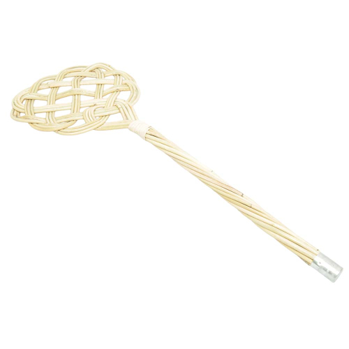 Teppichklopfer aus Rattan 3-fädig (L:75cm)