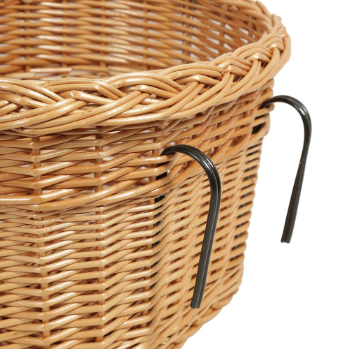 Fahrradkorb für den Lenker, Einkaufskorb Handkorb Weide (40x32x27/42)