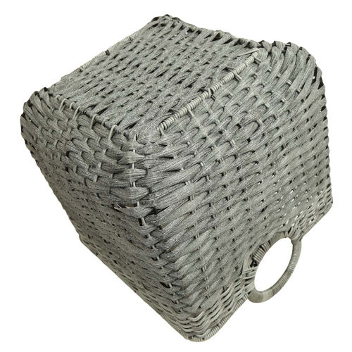 Mehrzweckkorb aus Polyrattan, moderner Tragekorb aus Kunststoff (36x36x32/39)