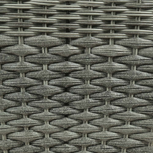 Mehrzweckkorb aus Polyrattan, moderner Tragekorb aus Kunststoff (36x36x32/39)