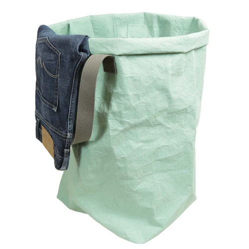 Papyr Wäschesammler, Wäschebox, Allzwecksammler aus veganem Leder (D:40 H:58)