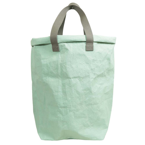 Papyr Wäschesammler, Wäschebox, Allzwecksammler aus veganem Leder (D:40 H:58)