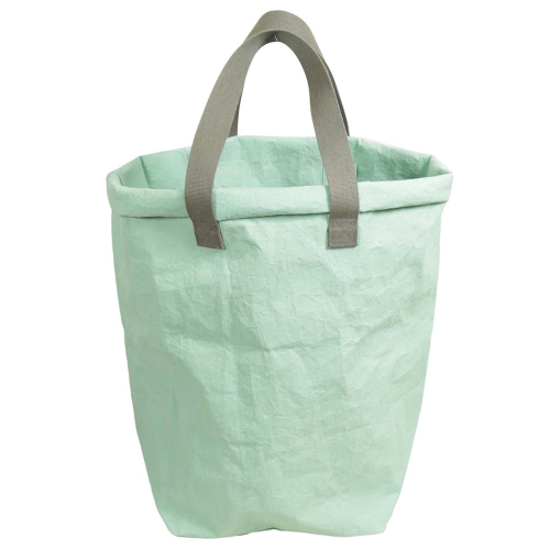 Papyr Wäschesammler, Wäschebox, Allzwecksammler aus veganem Leder (D:40 H:58)