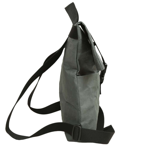 Papyr Roll-Top Rucksack, robuster Rucksack aus veganem Leder (35x10x40)