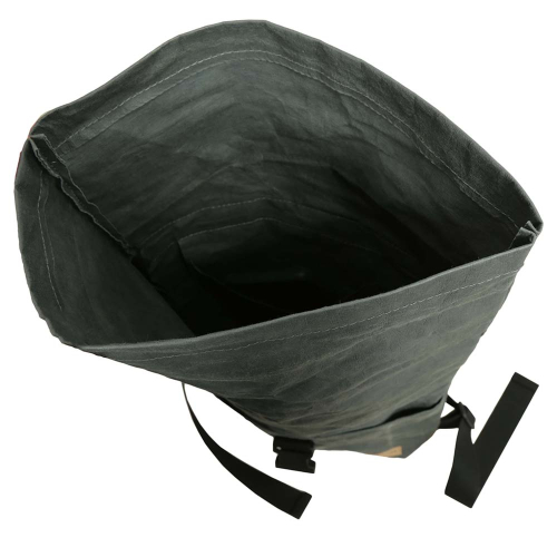 Papyr Roll-Top Rucksack, robuster Rucksack aus veganem Leder (35x10x40)