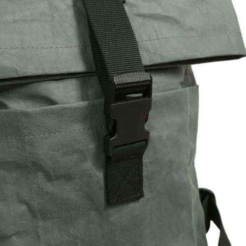 Papyr Roll-Top Rucksack, robuster Rucksack aus veganem Leder (35x10x40)