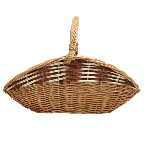 Holzkorb Korb Tragekorb aus gesottener Weide (66x47x10/45)