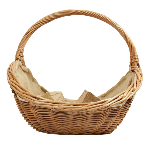 Holzkorb Korb Tragekorb aus gesottener Weide (66x47x10/45)