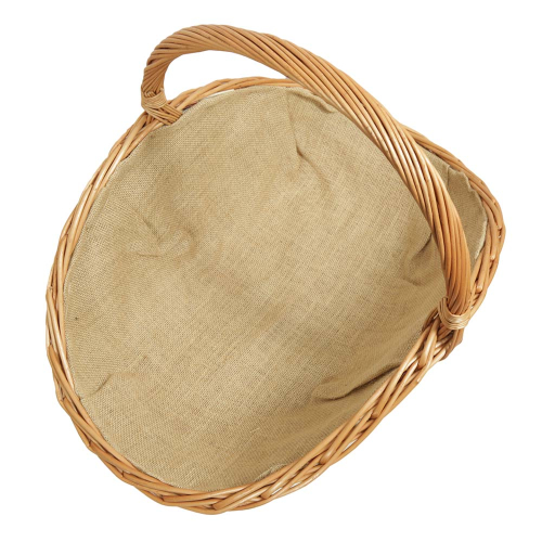 Holzkorb Korb Tragekorb aus gesottener Weide (66x47x10/45)