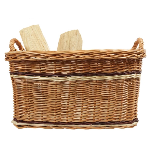 Holzkorb Korb Tragekorb aus gesottener Weide (58x48x30/36) ungefüttert