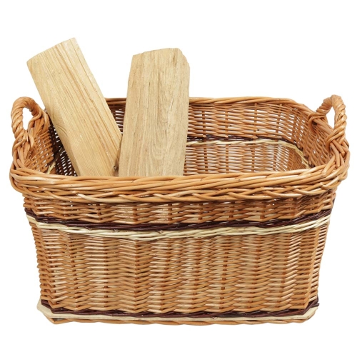 Holzkorb Korb Tragekorb aus gesottener Weide (58x48x30/36) ungefüttert