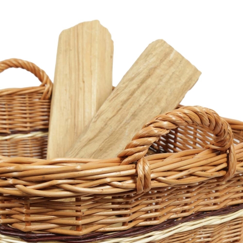 Holzkorb Korb Tragekorb aus gesottener Weide (58x48x30/36) ungefüttert