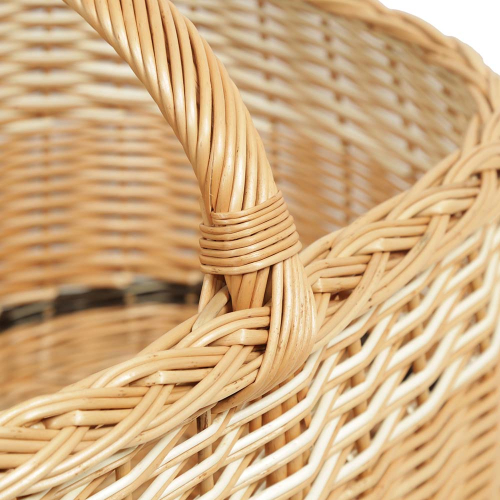 Einkaufskorb Handkorb groß Weide Korb ungefüttert (50x33x25/35)