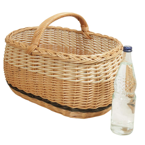 Einkaufskorb Handkorb groß Weide Korb ungefüttert (50x33x25/35)