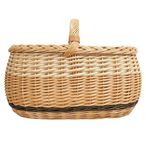 Einkaufskorb Handkorb groß Weide Korb ungefüttert (50x33x25/35)
