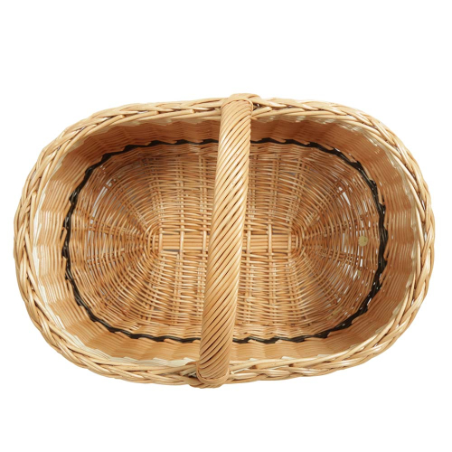 Einkaufskorb Handkorb groß Weide Korb ungefüttert (50x33x25/35)