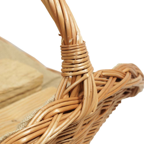 Holzkorb Korb Tragekorb aus gesottener Weide (71x46x12/45)