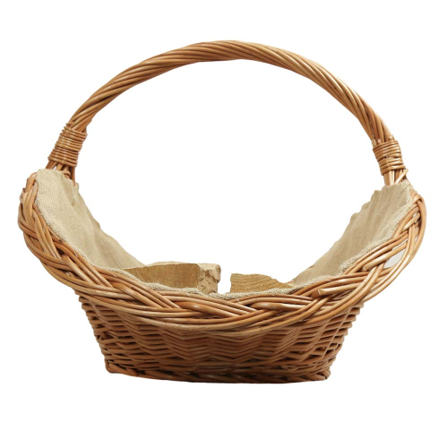 Holzkorb Korb Tragekorb aus gesottener Weide (71x46x12/45)