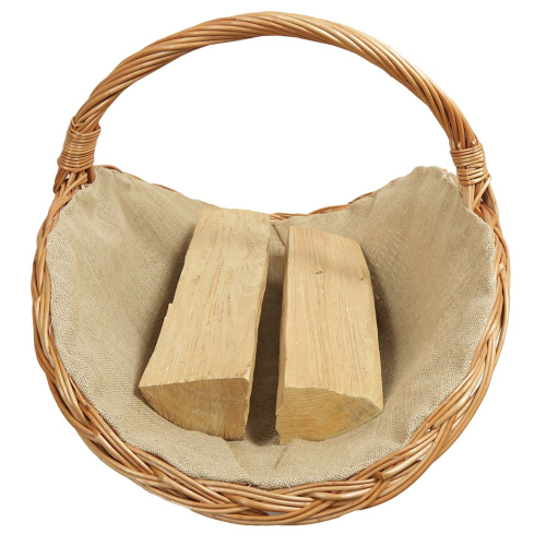 Holzkorb Korb Tragekorb aus gesottener Weide (71x46x12/45)