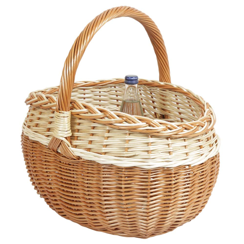 Einkaufskorb Handkorb Weide Korb ungefüttert (43x36x24/45)