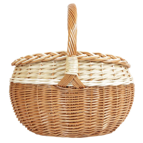 Einkaufskorb Handkorb Weide Korb ungefüttert (43x36x24/45)