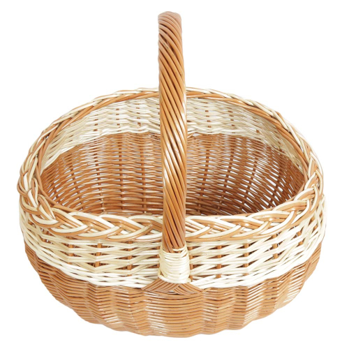 Einkaufskorb Handkorb Weide Korb ungefüttert (43x36x24/45)