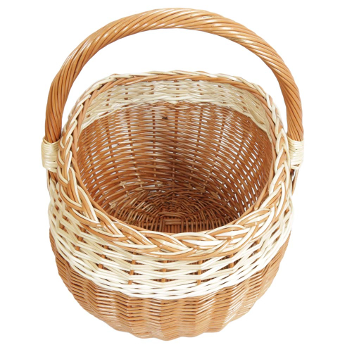 Einkaufskorb Handkorb Weide Korb ungefüttert (43x36x24/45)