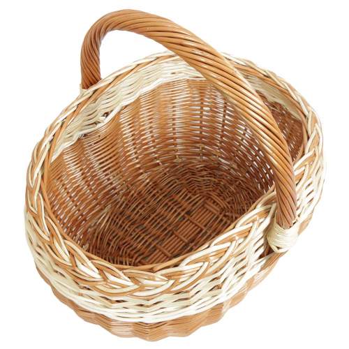 Einkaufskorb Handkorb Weide Korb ungefüttert (43x36x24/45)